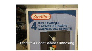 Sterilite 4 Shelf Cabinet [upl. by Riem]