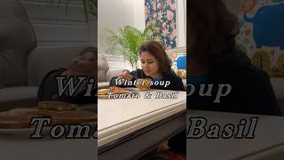 Winter dinner soup tomatosoup souprecipe whatididinaday minivlogshorts minivlog [upl. by Rizas]