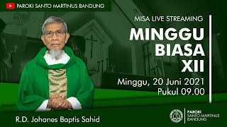 LIVE STREAMING  Misa Minggu Biasa ke 12 20 Juni 2021Pkl 0900 [upl. by Salem783]