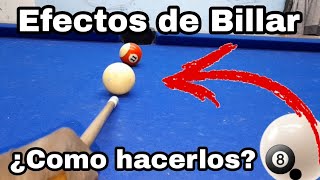 Como hacer efectos de Billar  P1  Efecto retroceso de Billar 🎱 [upl. by Yffat701]