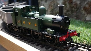 Dapol O Gauge Class 14xx Tank REVIEW in GWR Green [upl. by Laro]