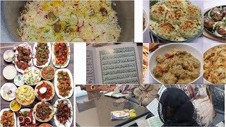 Ghr me krwai quran khuwani menu ideas zarda  pulau  dahi bhallay or bht kch bnaya🙂 [upl. by Edna]