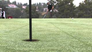 Golf Drills Free Golf Lesson Chip Like Tiger Woods The Golf Mattmov [upl. by Atsillac]