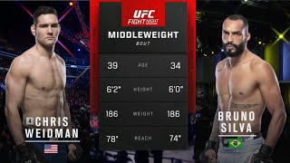 Chris Weidman vs Bruno Silva  highlights before the match [upl. by Jevon79]