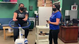 FGCU ES Astrand Rhyming Cycle Ergometer Test  2020 [upl. by Hallette]