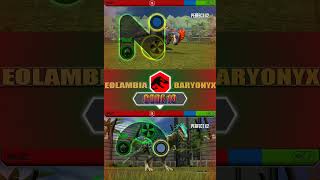 EOLAMBIA VS BARYONYX  JURASSIC WORLD THE GAME [upl. by Manella]