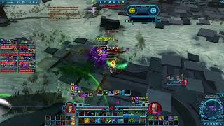 SWTOR 74 PvP  Lethality Operative Laggy 15k Hypergate [upl. by Nnylaf278]