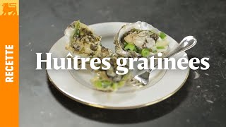 Huîtres gratinées sauce champagne [upl. by Arhoz]