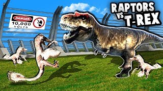 NEW Raptors vs TREX at Jurassic Park NEW Update Mesozoica Dinosaur Park Simulator Gameplay [upl. by Namrak363]