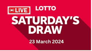 The National Lottery Lotto Draw Live Results from Saturday 23 March 2024  lotto live [upl. by Ikey]