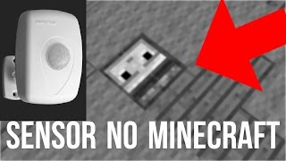 COMO FAZER UM SENSOR NO MINECRAFT USANDO O BLOCO OBSERVADOR 111 [upl. by Garibald]