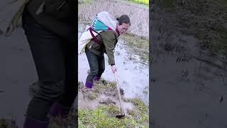 Ancient farming tools for hoeing the soil farming shorts [upl. by Leehar552]