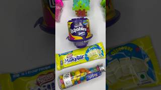 Milkybar Chocolate amp Gems Dairy Milk Lickables shorts youtubeshort shortsvideoviral [upl. by Eeroc]