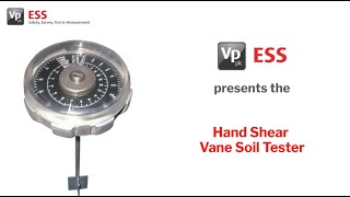 Hand Shear Vane Soil Tester [upl. by Enelam]