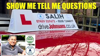 SHOW ME TELL ME QUESTIONS  UK 🇬🇧 DRIVING TEST 🚗🚘 [upl. by Medorra122]