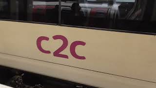 C2C Class 357 015357 035 Arrivals amp Depart Stratford London for Shoeburyness [upl. by Aryn]