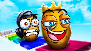 Roblox Obby But We Are POTATOES [upl. by Ojeitak507]