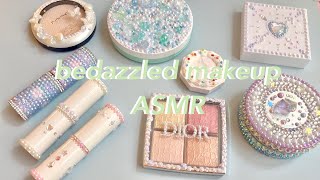 ASMR Bedazzled makeup 💎 Blinged amp decorated beyond recognition 💄✨ 메이크업 꾸미기 ASMR 메꾸 😋 [upl. by Amador]