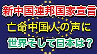 【 亡命中国人が中国に牙をむく！ 】新中国連邦国家宣言 [upl. by Priscella462]