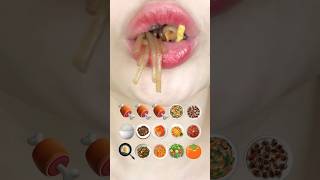 asmr EMOJI FOOD eating soundssped up asmr ROSE asmr​ eating​ mukbang​asmr​ eating​ mukbang​ [upl. by Aekin140]