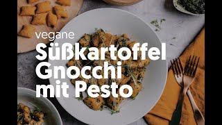 Süßkartoffel Gnocchi mit Pesto vegan [upl. by Pooley]