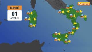 Meteo previsioni meteo Martedì 01 ottobre 2024 [upl. by Pandolfi]