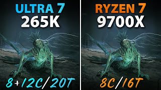 Intel Ultra 7 265K vs AMD Ryzen 7 9700X  Test in 10 Games [upl. by Branen]