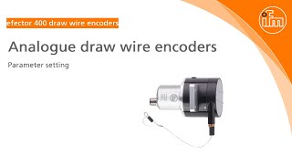 How to  Draw wire encoder parameter setting [upl. by Anomis]