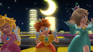 mmd super mario ASAP NewJeans daisy rosalina and peach [upl. by Odlavso506]