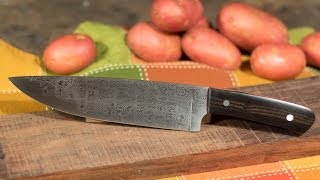 Making a Damascus Steel Chefs Knife [upl. by Nataline]