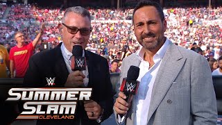 Michael Cole welcomes Joe Tessitore to WWE Countdown to SummerSlam Aug 3 2024 [upl. by Mandell]