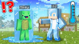 JJ and Mikey Survived 100 Days as ICE in Minecraft Challenge  Maizen JJ and Mikey [upl. by Rabassa]