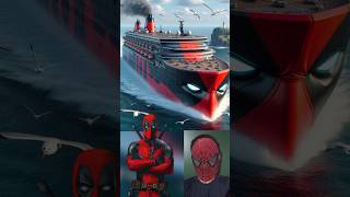 Superheroes as Cruise Ship 💥 Avengers vs DC  Marvel All Characters avengers shorts marvel [upl. by Mcnutt]