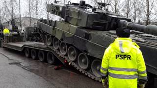 Leopard 2A4 boarding Finnish Defence Forces [upl. by Tessy]