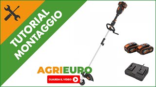 Decespugliatore a batteria WORX NITRO WG186E9 montaggio [upl. by Tomkins]