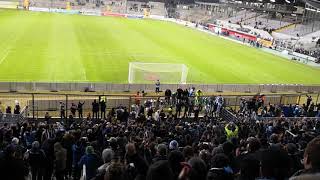 TSV 1860 gg VfR Aalen 18022019 Stimmung nach dem Spiel Sascha Mölders auf dem Zaun [upl. by Calendre938]