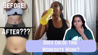 I did a Chloe Ting Challenge Does it really work BEFORE amp AFTER  Get healthy with Sharu ep 1 [upl. by Eniroc926]