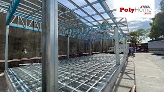 POLYHOME PREFAB STEEL OFFICE  Polywall Philippines [upl. by Gnik539]