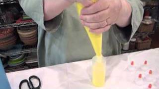 Cookie decorating how to fill an icing bottle [upl. by Honebein]