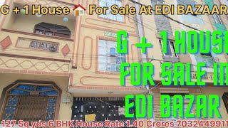 Beautiful Prime Location House For Sale At EdiBazar Hyderabad 127 Sq yd 8 BHK G1 house Rate 140Cr [upl. by Cocks]