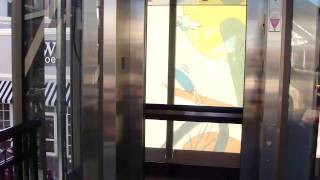 Schindler HT Hydraulic elevator  Atlantic Station Atlanta GA musicfreakcc [upl. by Ztirf]