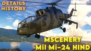 MSCENERY  Mil Mi–24 HIND Helicopter Details amp History MSFS FS2020 4K [upl. by Ordnajela297]