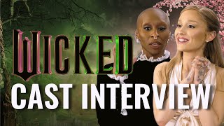 Wicked cast interview Ariana Grande and Cynthia Erivo have a very strong bond [upl. by Acissev]