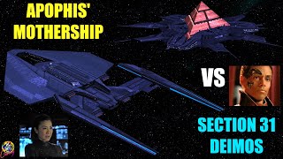 Section 31 Deimos VS Apophis Mothership  Star Trek Starship Battles [upl. by Odranreb980]