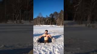 Vilejka winter swimming 20C [upl. by Florance602]