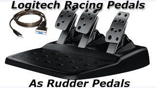 How To Use Logitech Racing Pedals as Rudder Pedals in DCS World [upl. by Nyleve]