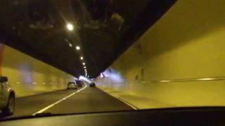 BMW 840ci Sport driving through the Hindhead Tunnel on opening day [upl. by Eenad]