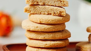 Vegan GlutenFree Shortbread Cookies 1 Bowl  Minimalist Baker Recipes [upl. by Shawna]