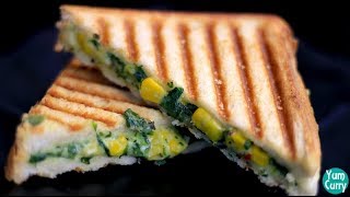 Spinach Corn Sandwich  Recipe [upl. by Ballard]