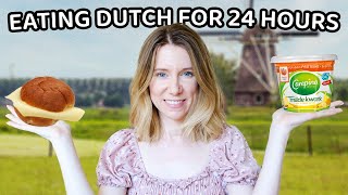 WHAT ARE TYPICAL MEALS IN THE NETHERLANDS 24 hour dutch food tour [upl. by Ofella156]